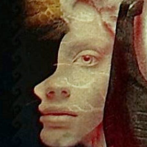 Under UV light, the face of a siren appears on the note